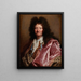 Portrait of a Gentleman - Circle of Hyacinthe Rigaud — framed artwork on a wall