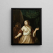 Lucrèce - Circle of Jacob Ochtervelt — framed artwork on a wall