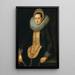 Portrait of a young woman - Circle of Jan Anthonisz van Ravesteyn — framed artwork on a wall