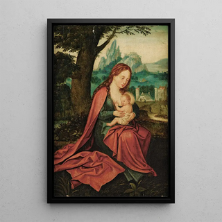 Reproduction of the painting Virgin and Child in a landscape - Circle of Joachim Patinir