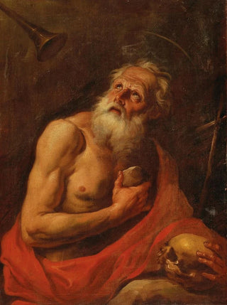 The Penitent Saint Jerome - Circle of Johann Carl Loth — artwork view