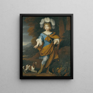 Portrait of a Boy - Circle of John van der Vaart — framed artwork on a wall