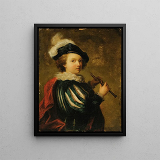 Player of the Flute - Marguerite Gérard's Circle — framed artwork on a wall