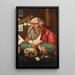 Saint Jerome in His Study - Circle of Marinus van Reymerswaele — framed artwork on a wall