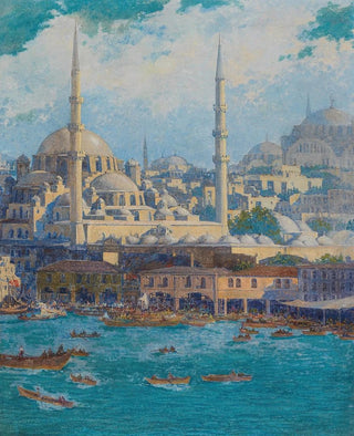 A view of Istanbul - Circle of Max Friedrich Rabes — artwork view