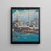 A view of Istanbul - Circle of Max Friedrich Rabes — framed artwork on a wall