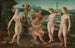 The Judgment of Paris - Circle of Meester van de Vrouwelijke Halffiguren — artwork view