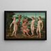 The Judgment of Paris - Circle of Meester van de Vrouwelijke Halffiguren — framed artwork on a wall