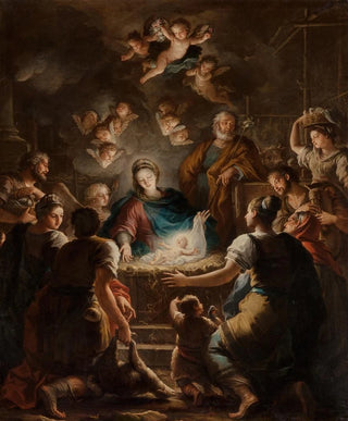 L'Adoration des bergers - Cercle de Paolo de Matteis — artwork view