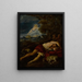Endymion Sleeping - Circle of Pier Francesco Mola — framed artwork on a wall