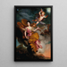 Portrait of Mademoiselle de La Force as Flora in a landscape with putti - Circle of Pierre Mignard — framed artwork on a wall