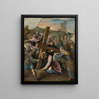 The Christ on the Way to Calvary - Circle of Tintoret — framed artwork on a wall