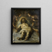 The Dead Christ with Two Angels - Circle of Tintoret — framed artwork on a wall