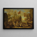Scene of a rural life in a village - William Hogarth's Circle — framed artwork on a wall