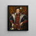 Portrait of Edward VI - Circle of William Scrots — framed artwork on a wall