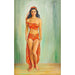 Reproduction of the painting Cissi Olsson painting as Anitra in Peer Gynt - Nils Dardel