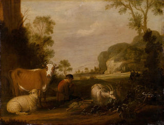 Bergère playing music - Claes Cornelisz Moeyaert — artwork view