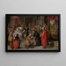 La justice de Guillaume III comte de Hollande - Claes Jacobsz van der Heck — framed artwork on a wall