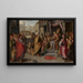 The Judgment of Cambyses - Claes Jacobsz van der Heck — framed artwork on a wall