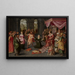 The Judgment of Solomon - Claes Jacobsz van der Heck — framed artwork on a wall
