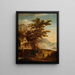 Mountain Landscape Painting of the Rhine - Claes Jansz van der Willigen — framed artwork on a wall