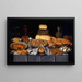 Still life with crab, shrimp, and lobster - Clara Peeters — framed artwork on a wall