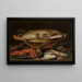 Still life with fish - Clara Peeters — framed artwork on a wall
