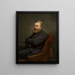 Portrait of a Man - Clara Wilhelmine Oenicke — framed artwork on a wall
