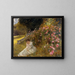 Mademoiselle Hardy on the rose terrace at Rugenpark Interlaken - Clara von Rappard — framed artwork on a wall