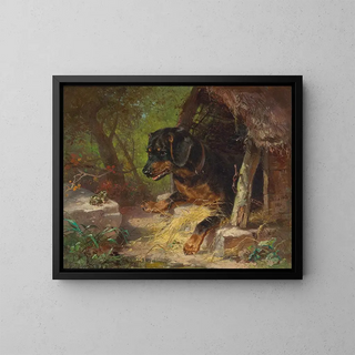 The Frog - Clara von Wille — framed artwork on a wall