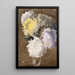 Chrysanthemum Still Life - Clare Marsh — framed artwork on a wall