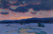 Winter Twilight Painting, Baie St Paul - Clarence Alphonse Gagnon — artwork view