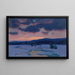 Winter Twilight Painting, Baie St Paul - Clarence Alphonse Gagnon — framed artwork on a wall