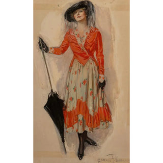Reproduction of the painting Fils croisés Painting - Clarence F. Underwood