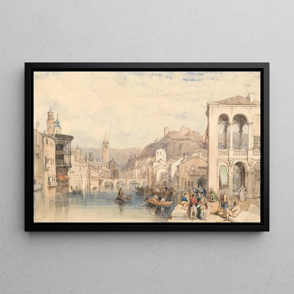 Verona - Clarkson Stanfield — framed artwork on a wall