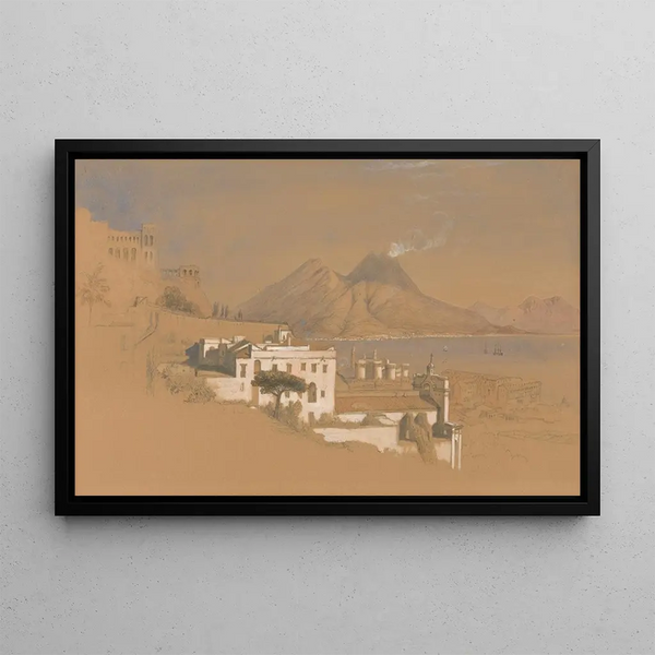 Vesuvius Eruption - Clarkson Stanfield — framed artwork on a wall
