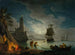 A Moonlit Port - Claude-Joseph Vernet — artwork view