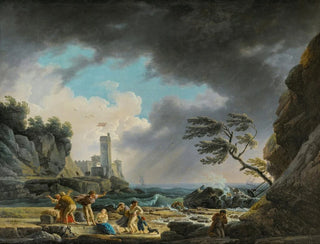 a Storm near a Rocky Coast - Claude-Joseph Vernet — artwork view