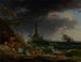 a Storm on a Mediterranean Coast - Claude-Joseph Vernet — artwork view