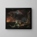 a shipwreck with figures disembarking - Claude-Joseph Vernet — framed artwork on a wall