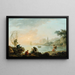Fishermen at Sunrise - Claude-Joseph Vernet — framed artwork on a wall