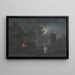 Moonlight Painting - Claude-Joseph Vernet — framed artwork on a wall