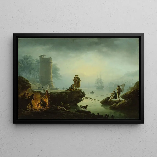 Morning - Claude-Joseph Vernet — framed artwork on a wall