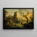 Landscape with Laundresses - Claude-Joseph Vernet — framed artwork on a wall