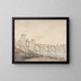 Pont Molle, Rome - Claude-Joseph Vernet — framed artwork on a wall