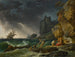 Stormy Seas with Shipwrecked - Claude-Joseph Vernet — artwork view