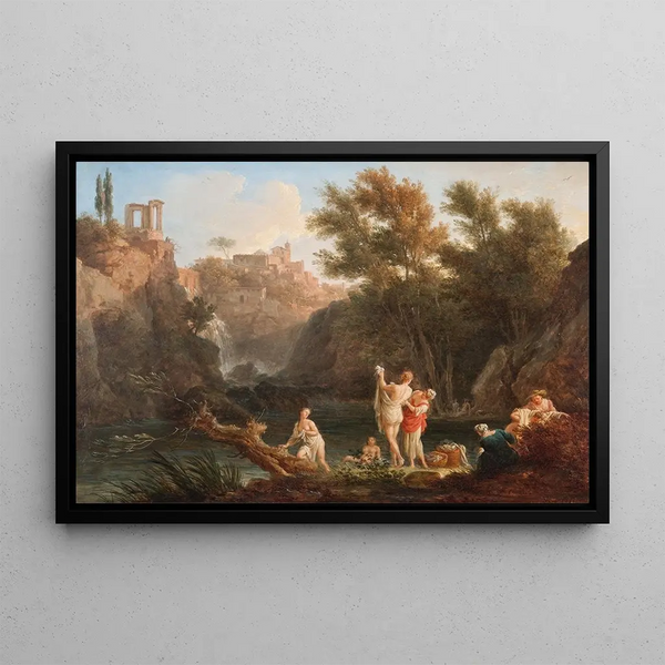 Les quatre moments de la journée Soir - Claude-Joseph Vernet — framed artwork on a wall