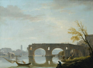 View of Ponte Rotto in Rome - Claude-Joseph Vernet — artwork view