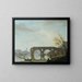 View of Ponte Rotto in Rome - Claude-Joseph Vernet — framed artwork on a wall
