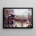 La Place de l'Hôtel de Ville le 20 octobre 1918, manifestation en l'honneur de la classe 1920 - Claude Charles Bourgonnier — framed artwork on a wall